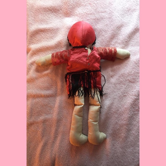 Antique 1920s flapper boudoir doll handmade rag doll - Picture 4 of 4